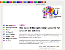 Tablet Screenshot of bildungskonzept-elmar.ch